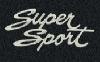 Floor Mats Carpeted 1968-72 Chevelle Silver Super Sport Script